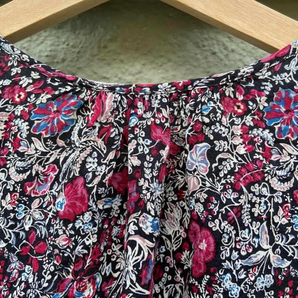 Boho flowered BCBG shirt - Picture 3 of 6